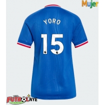 Camiseta Manchester United Leny Yoro #15 Visitante Equipación para mujer 2026-27 manga corta